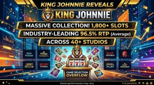 King Johnnie Reveals 1,800 Slots with 96.5% RTP Across 40 Studios